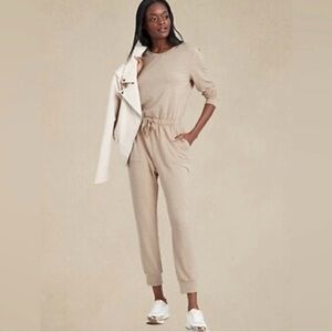 Banana Republic Beige Baby Terry Jumpsuit
